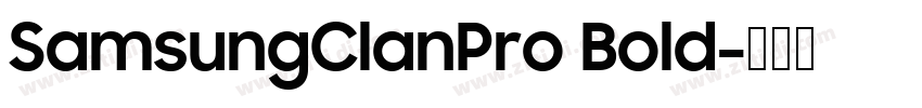 SamsungClanPro Bold字体转换